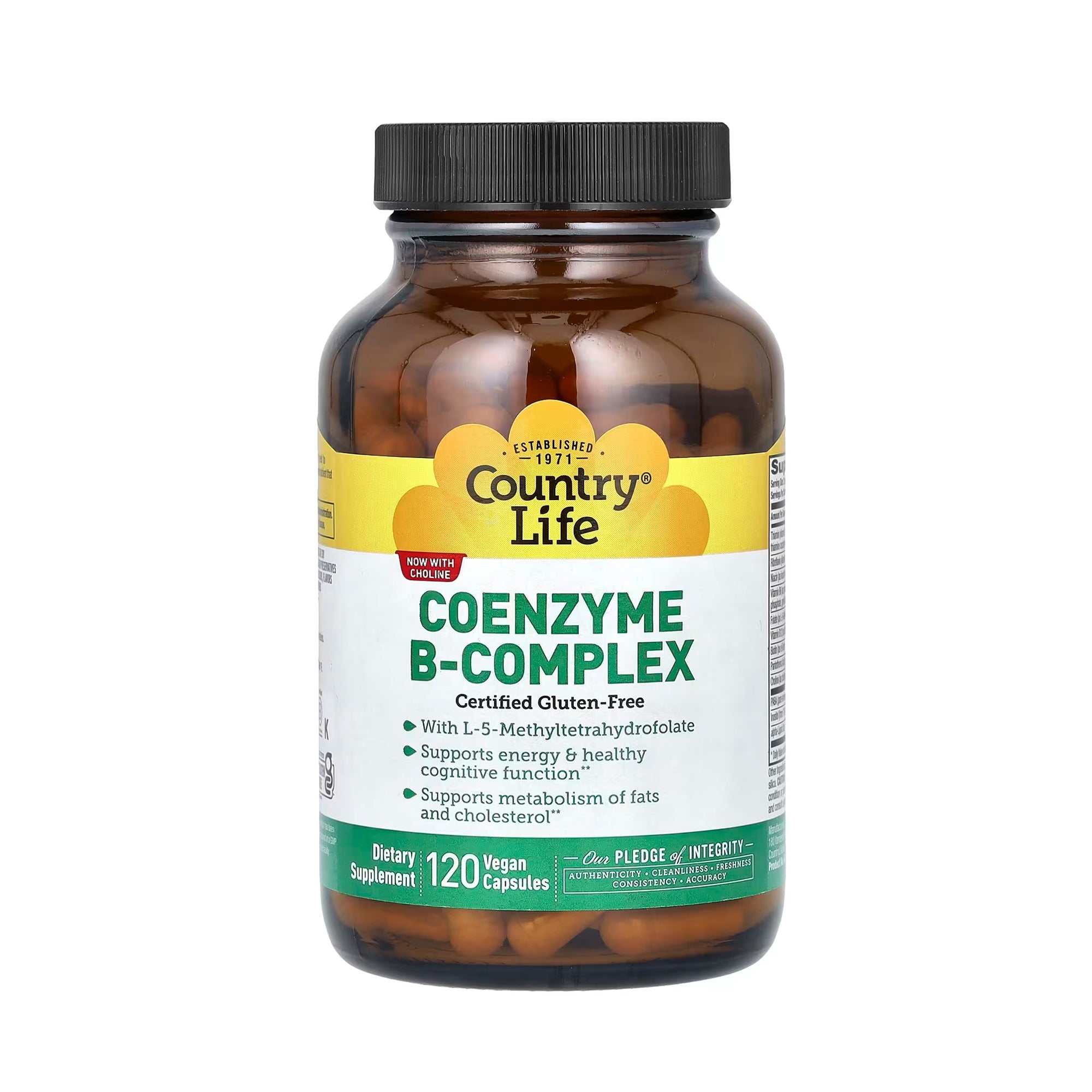 Country Life Coenzyme B-Complex - 120 Vegan Capsules