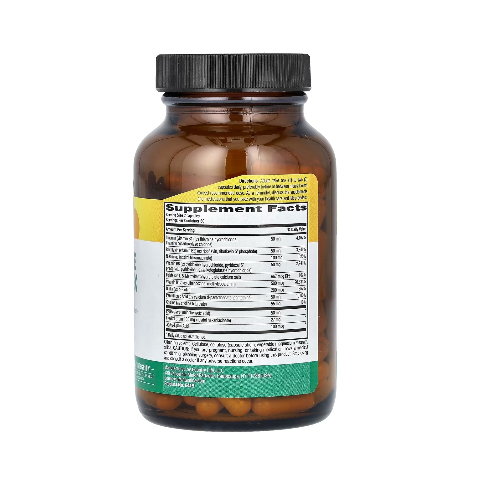 Country Life Coenzyme B-Complex - 120 Vegan Capsules