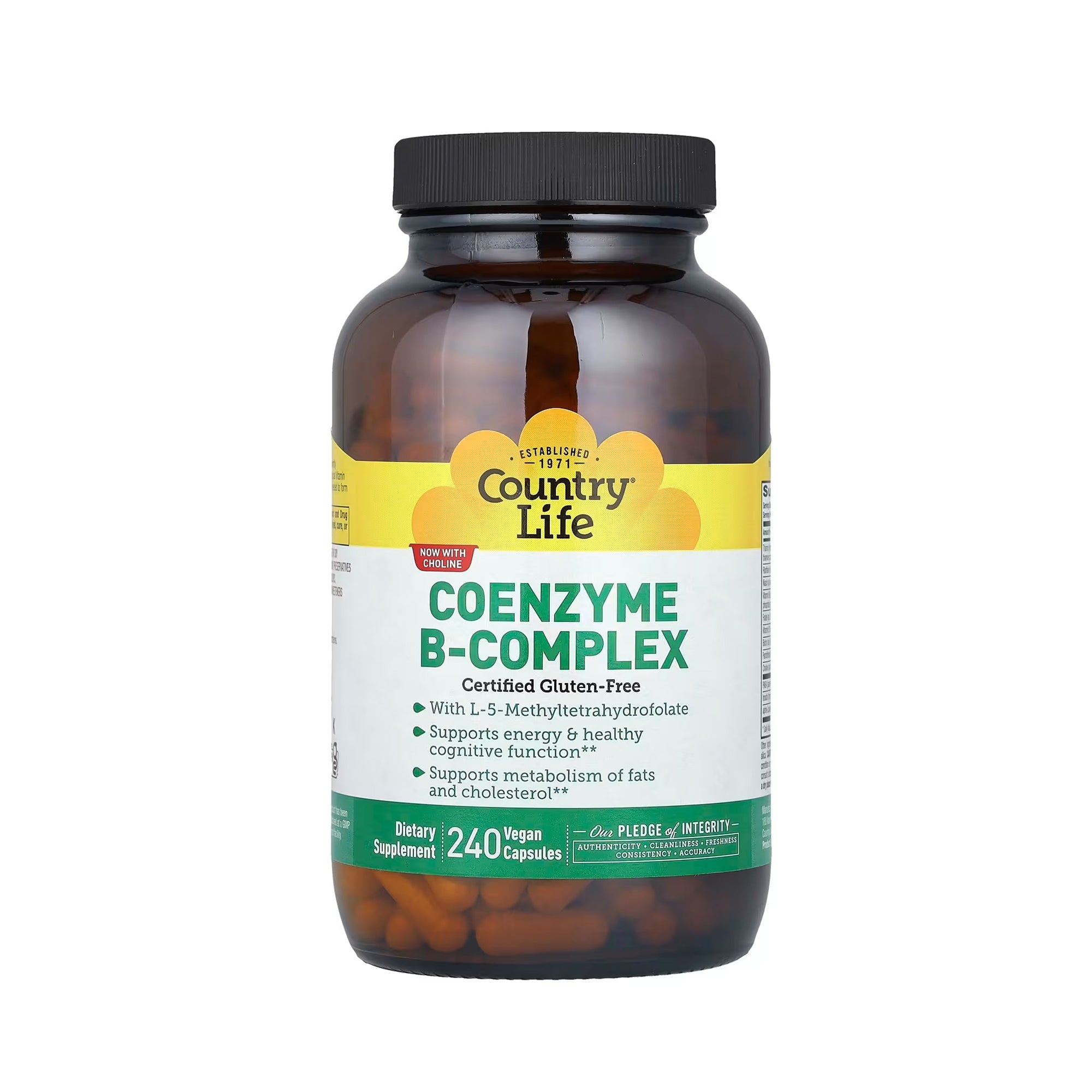 Country Life Coenzyme B-Complex - 240 Vegan Capsules