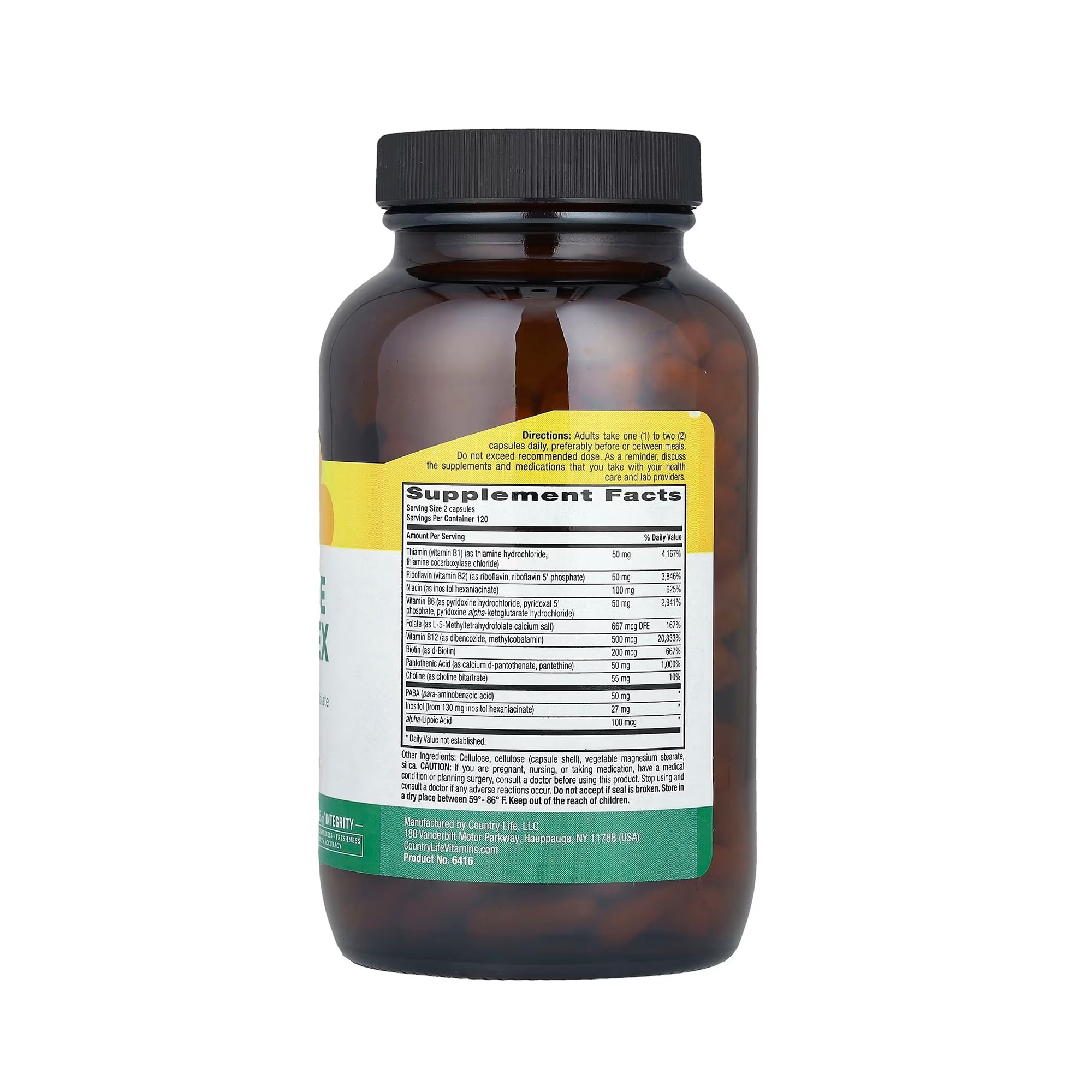 Country Life Coenzyme B-Complex - 240 Vegan Capsules