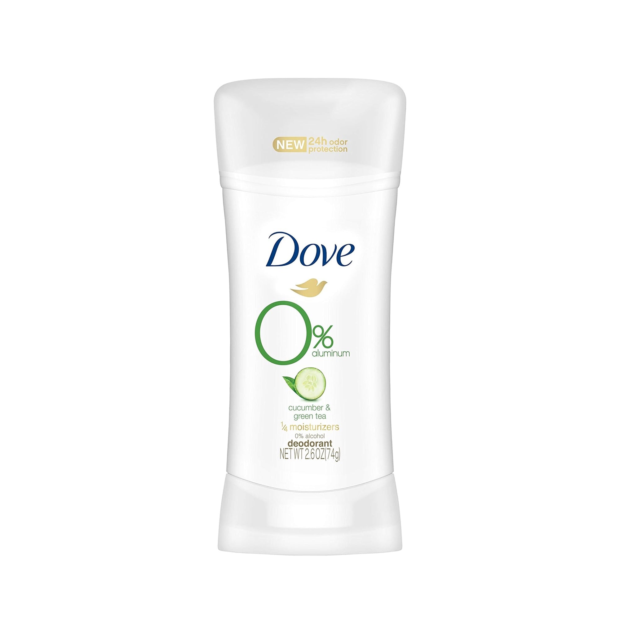 مزيل العرق Dove 0% ألومنيوم - خيار وشاي أخضر (74 جم)