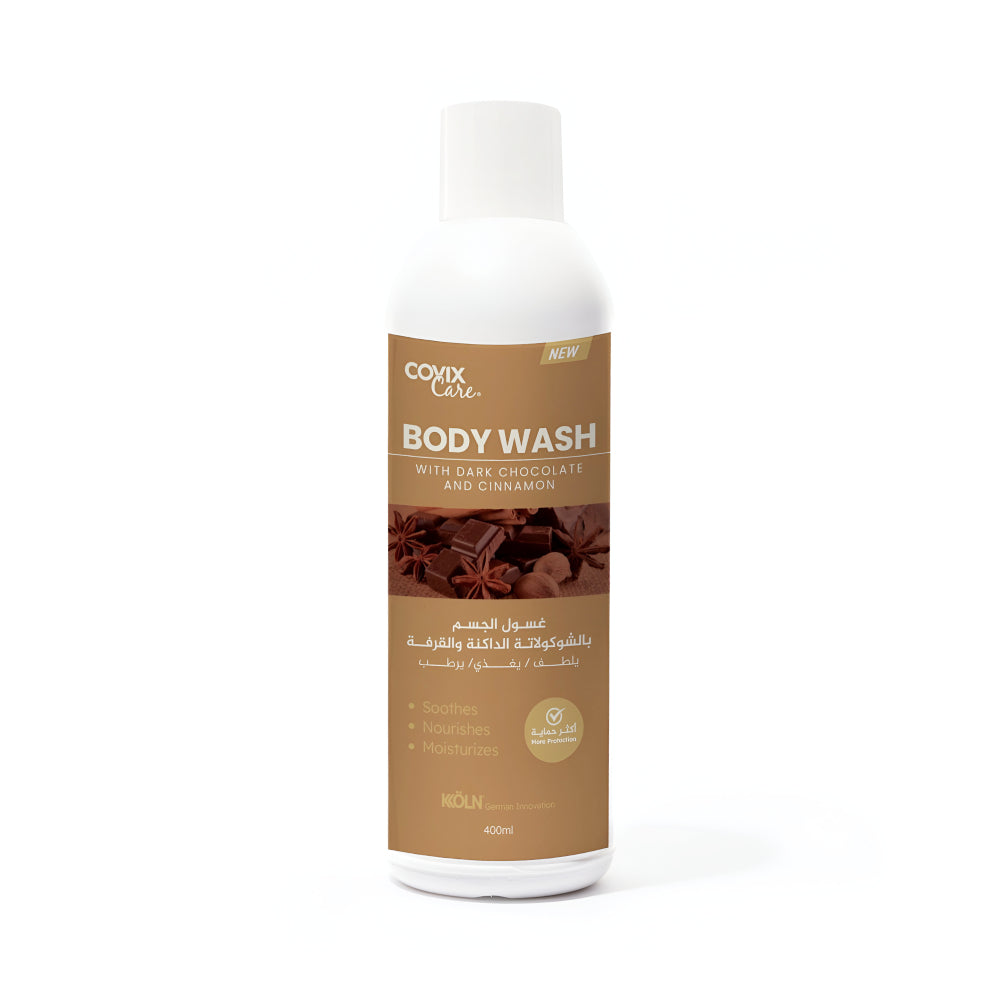 Covix Care Body Wash 400ml With Dark Chocolate And Cinnamon