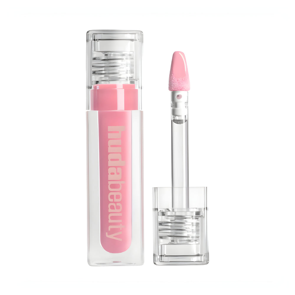 Huda beauty lip gloss faux filler extra shine you you you baby