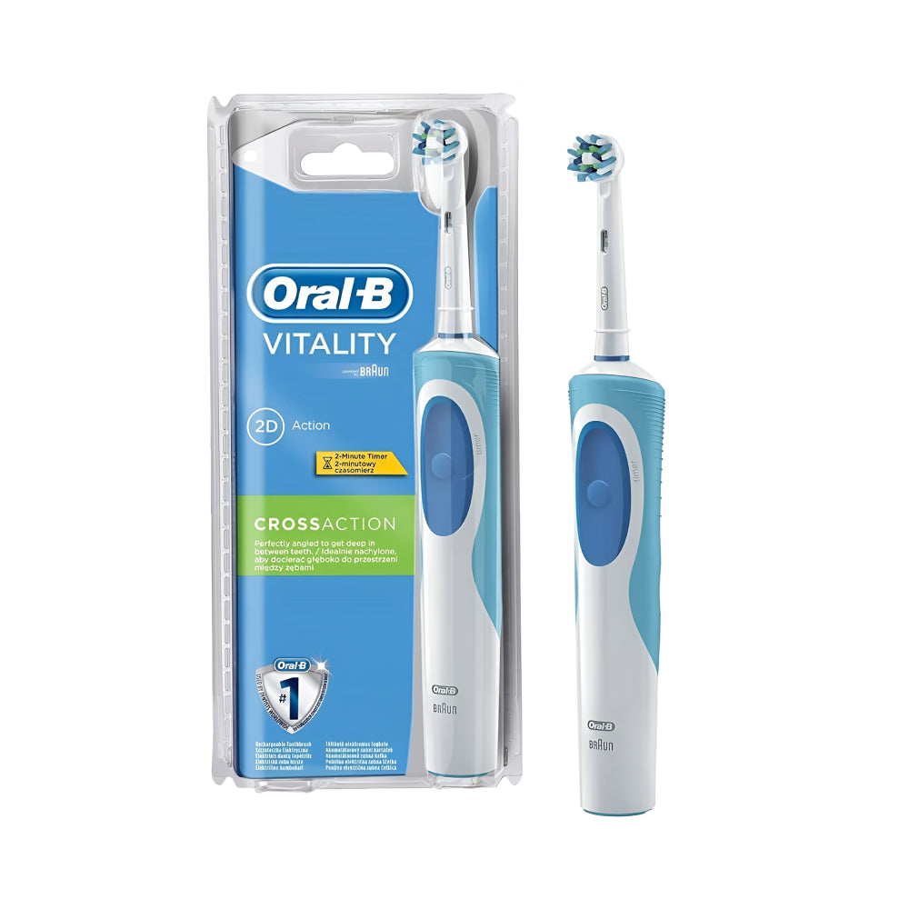 Oral b powered toothbrush vitality cross action