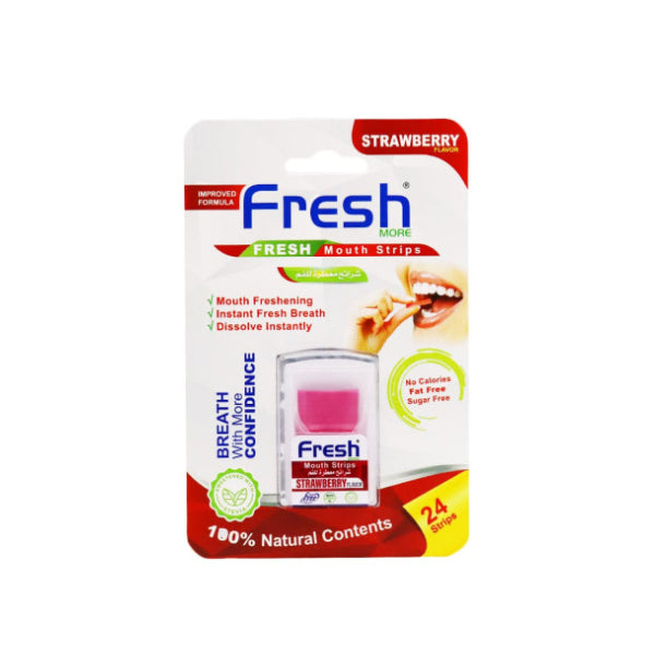Fresh more mouth freshener strips 24strips strawberry