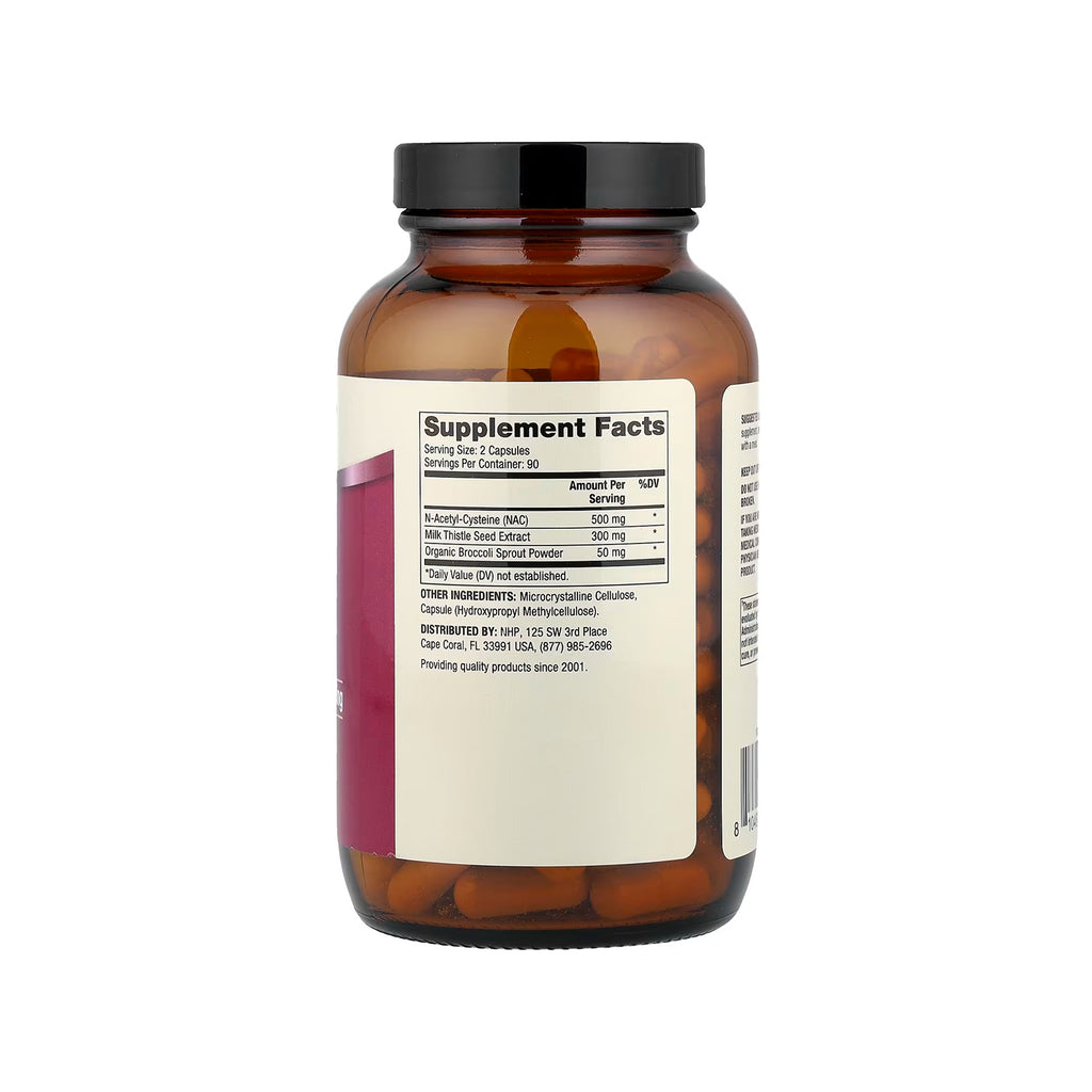 Dr. Mercola NAC with Milk Thistle 500 mg - 180 Capsules