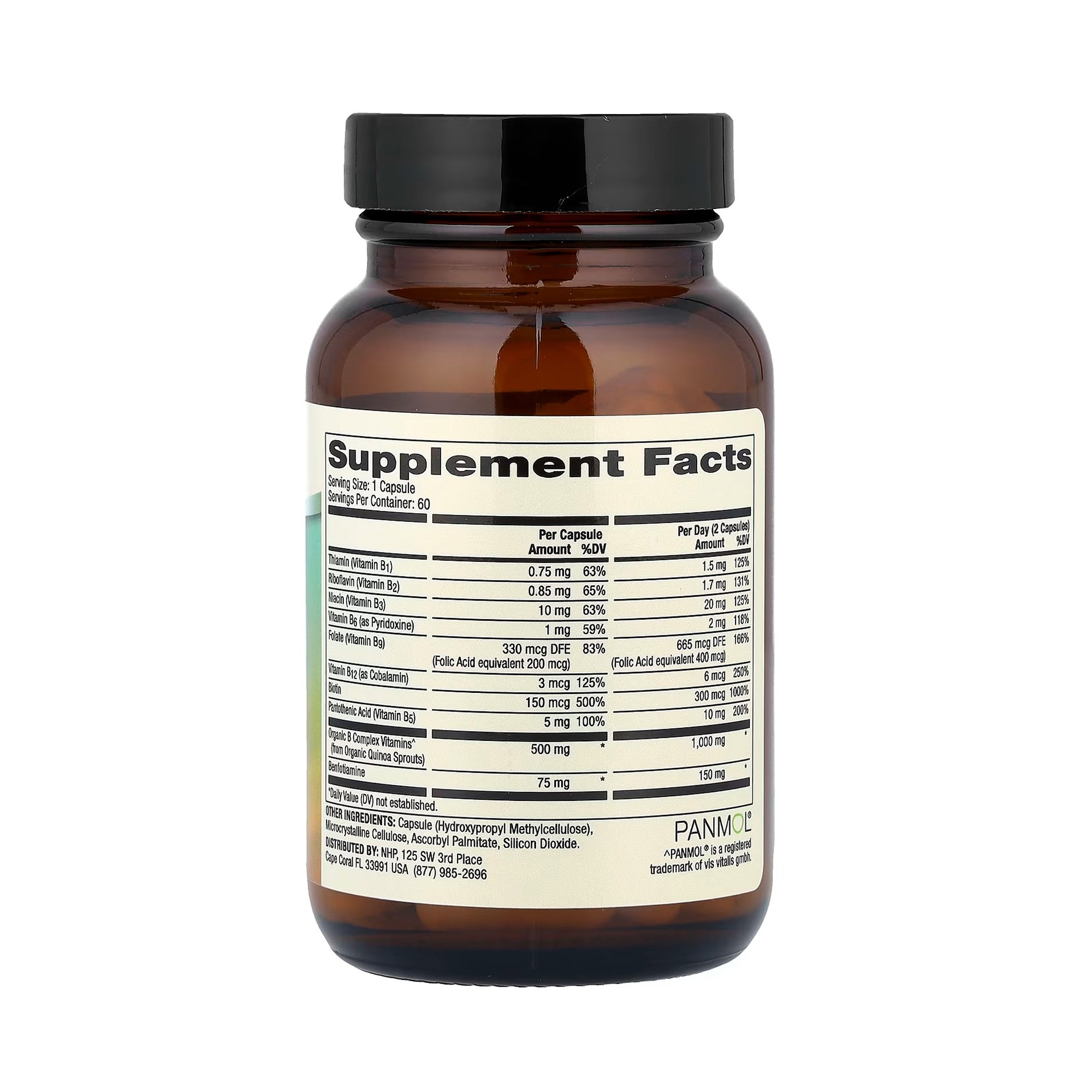 Dr. Mercola Vitamin B Complex with Benfotiamine - 60 Capsules