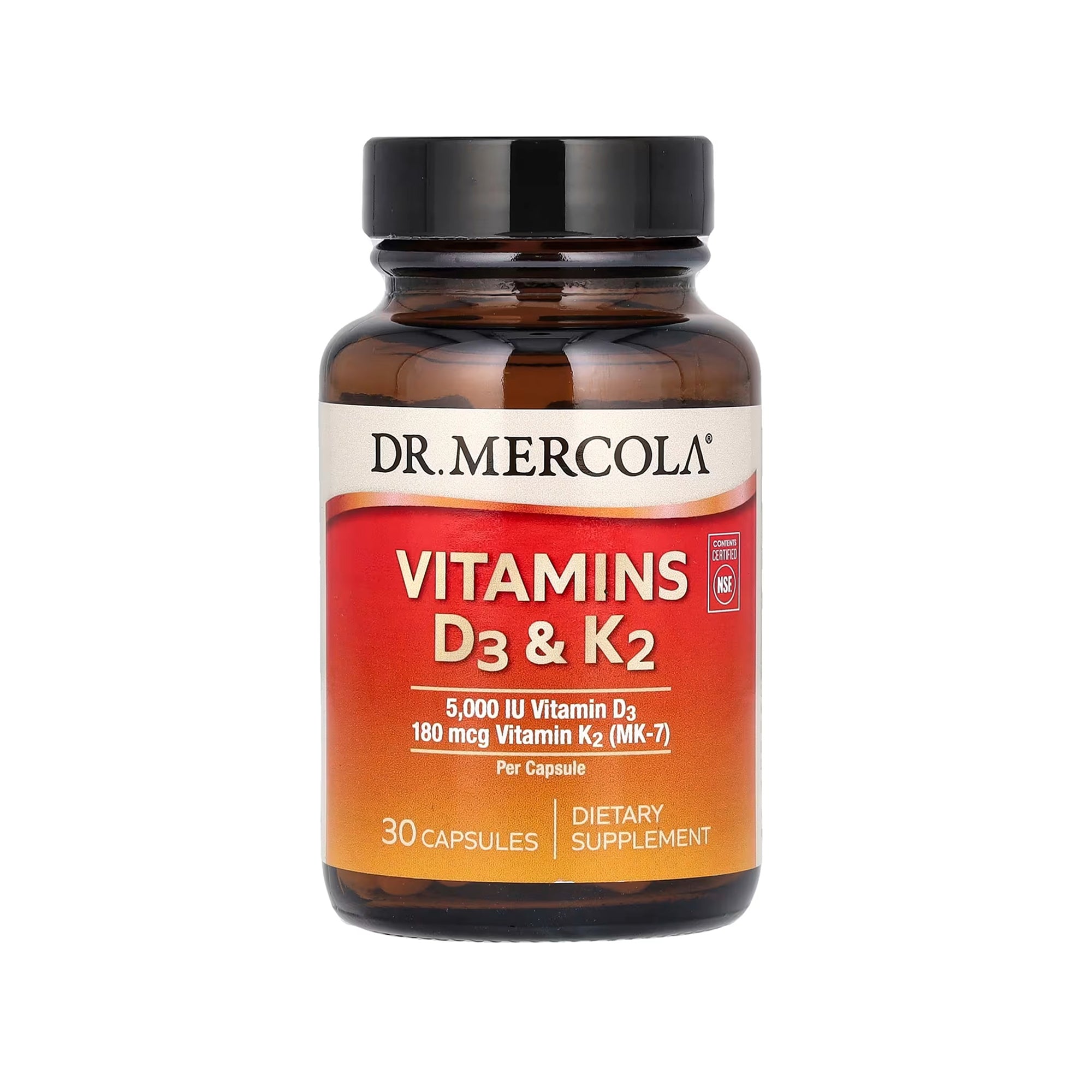 Dr. Mercola Vitamins D3 & K2 - 30 Capsules