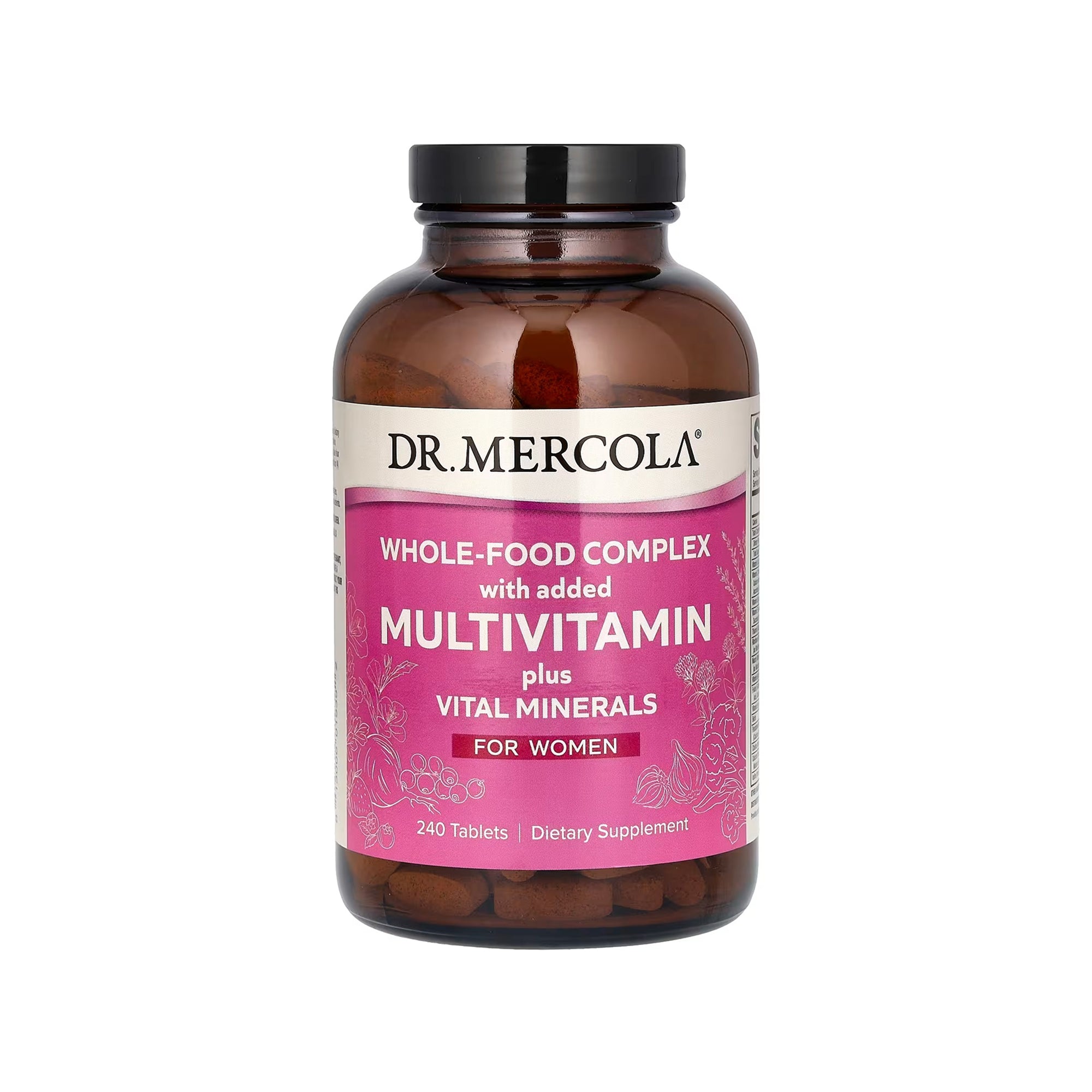 Dr. Mercola Whole-Food Complex with Added Multivitamin Plus Vital Minerals for Women - 240 Tablets