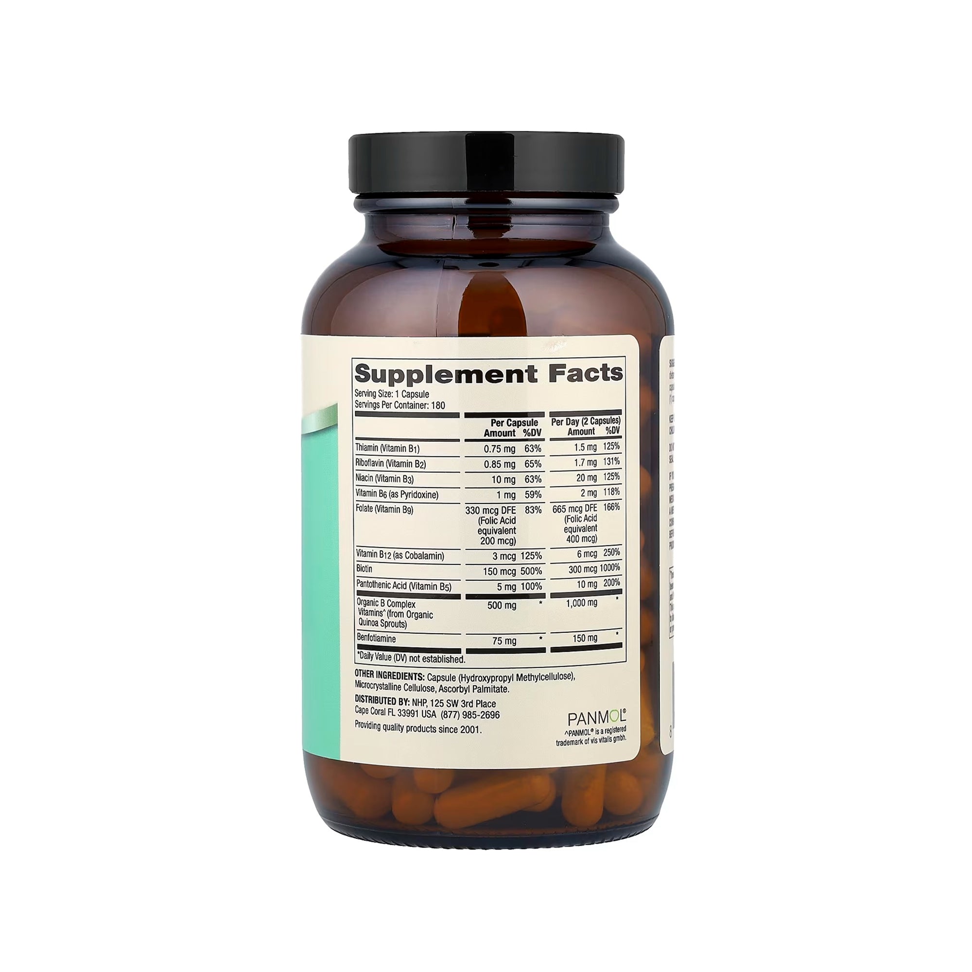 Dr. Mercola Vitamin B Complex with Benfotiamine - 180 Capsules