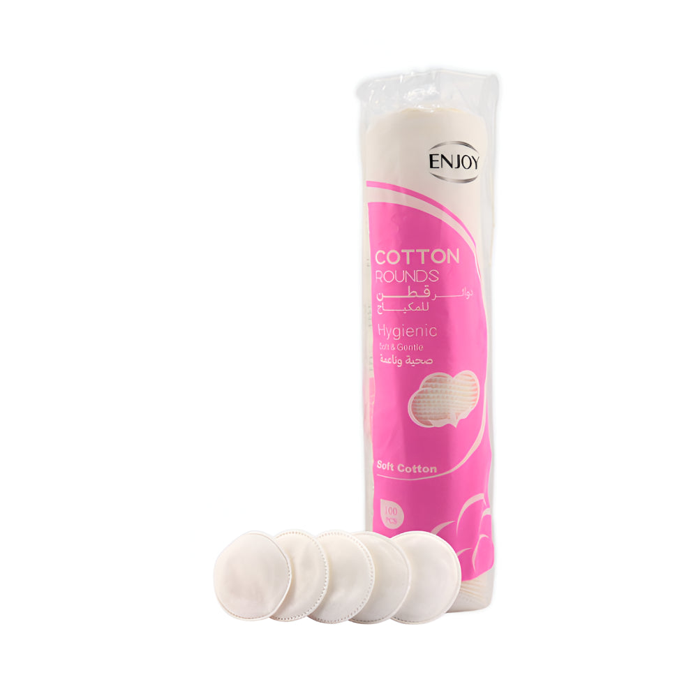 استمتعي بقطع القطن المستديرة 100 قطعة للمكياج