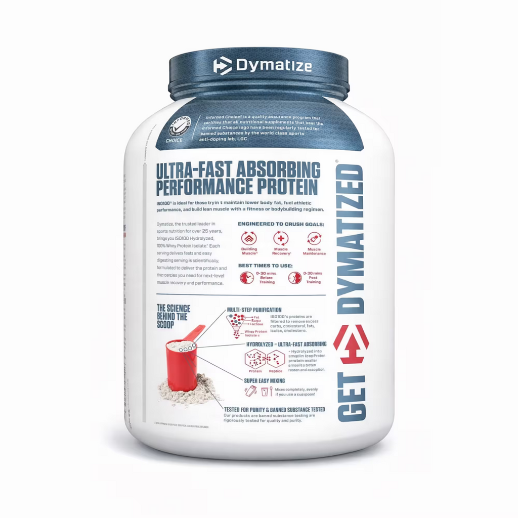 دايماتايز ISO 100 – بنكهة كوكيز وكريم – 5 باوند