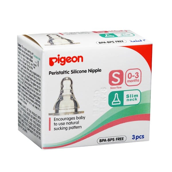 Pigeon PIGEON SILICONE NIPPLE S TYPE S 3PC/BOX