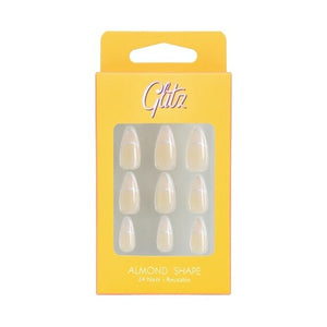 Glitz nails 20 almond shape lines
