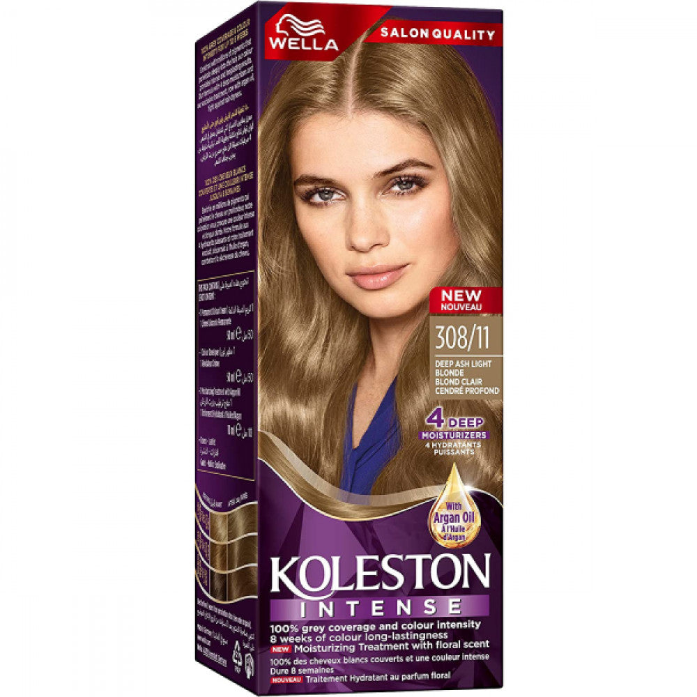 Koleston Hair Color 50ml Maxi 308/11 Deep Ash Light Blonde