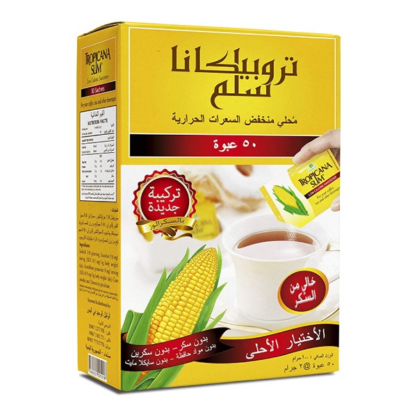 مُحلي تروبيكانا 50 عبوة خالية من السعرات الحرارية