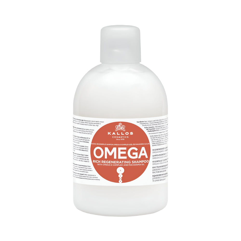 Kallos Hair Shampoo 1000ml Omega Rich Repair