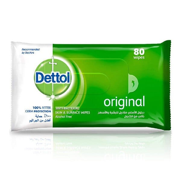 Dettol Wet Wipes 80pc Original