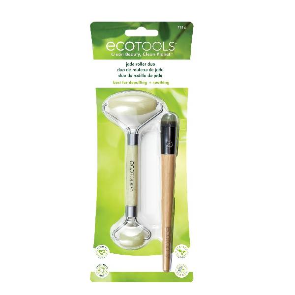 أداة Eco Tools Face Roller 7514 من حجر اليشم + أداة مزدوجة للعينين