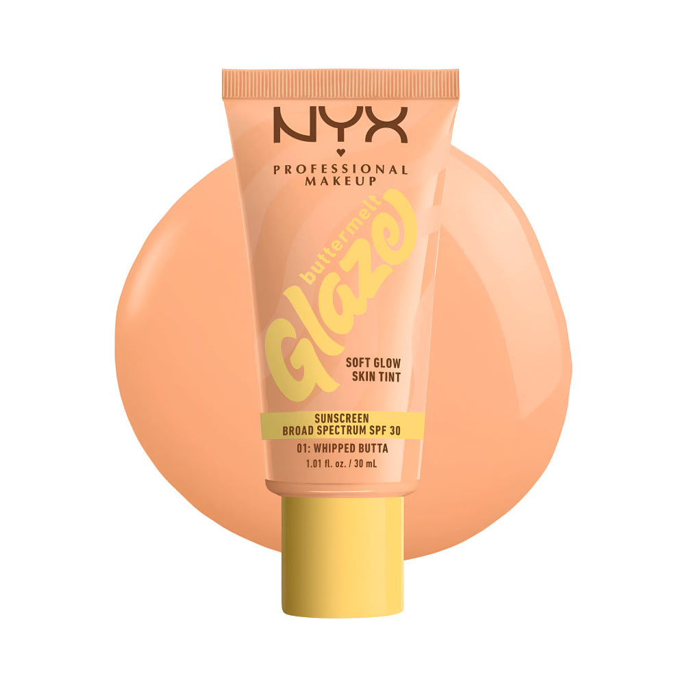 NYX Skin Tint Buttermelt Glaze Whipped Butta مع عامل حماية من الشمس SPF 30