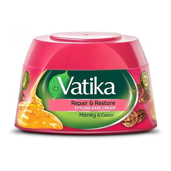 Vatika hair cream 210ml overnight repair with egg castor oil honey and almond