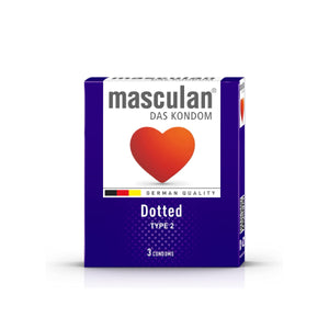 Masculan Condoms 3pc Dotted Type 2 v2
