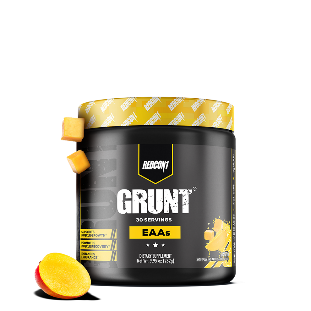 GRUNT EAA MANGO 30 SRV
احماض أساسية أي أأ جرانت بطعم المانجو 30 حصة