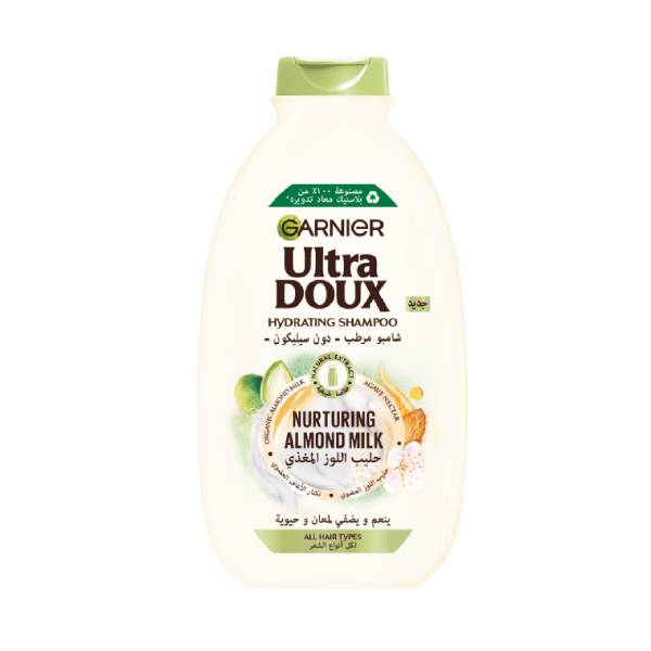 Garnier Hair Shampoo 400ml Ultra Doux Nurturing Almond Milk