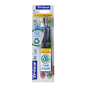 Trisa toothbrush 2pc we care medium