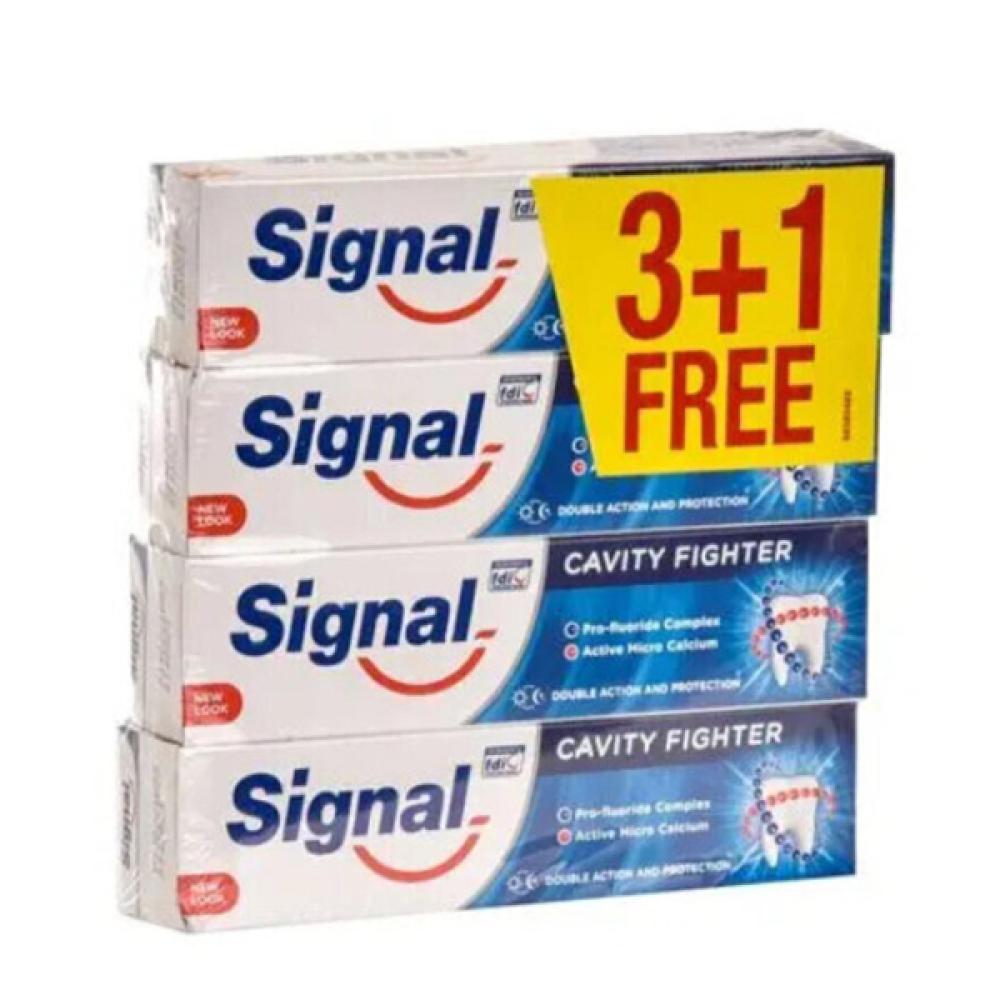 Signal Toothpaste Anti Cavity 3+1 Free 75 ml