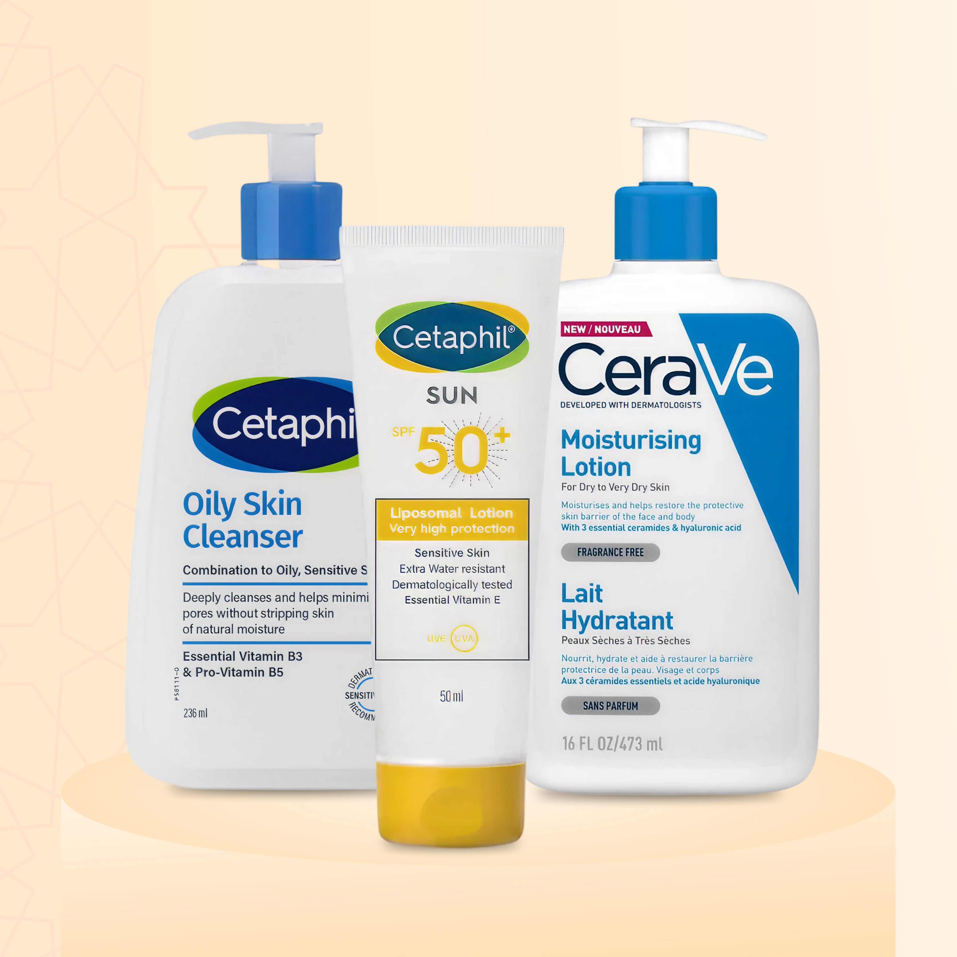 Hajj Skincare Kit – Face Wash, Moisturizer & SPF for Daily Protection -  Save - 196.42 SAR