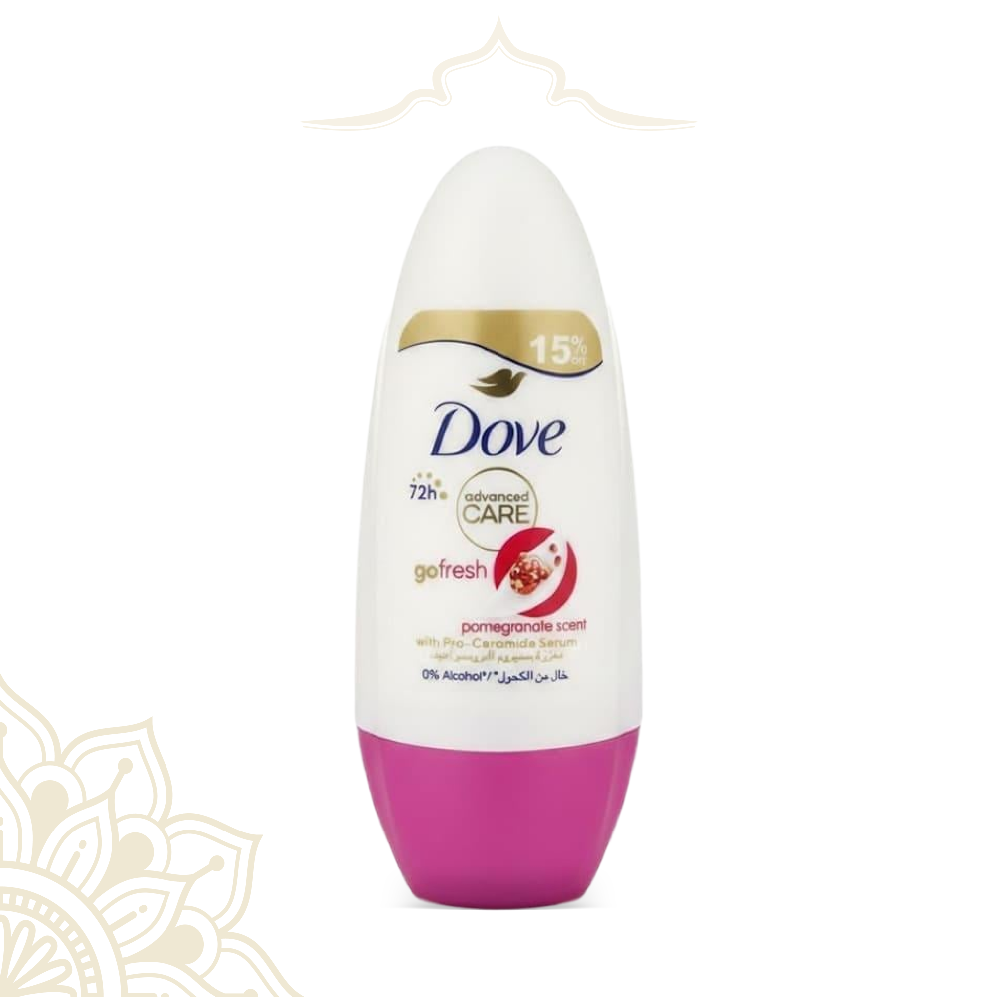Dove Go Fresh Pomegranate Roll-On Deodorant, 72-Hour Protection - 50ml