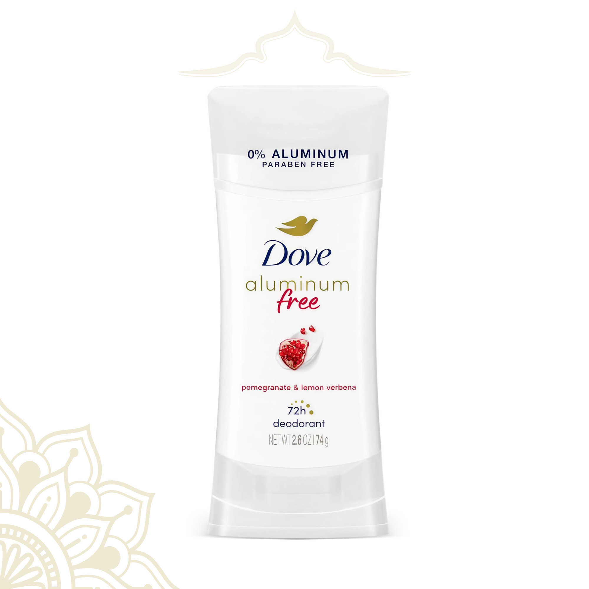Dove 0% Aluminum Deodorant Pomegranate & Lemon Verbena 74g