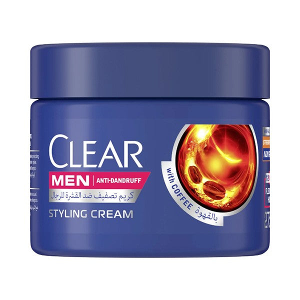 Clear Clear Styling Hair Cream 275ml Anti-Dandruff Men With Coffee