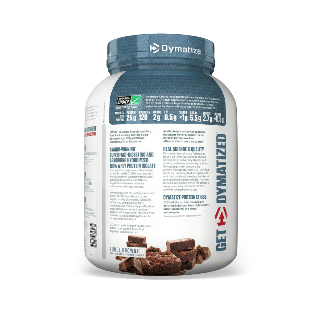 Dymatize ISO 100 Whey Protein Isolate – وقود مهدرج لبناء العضلات 5 أرطال