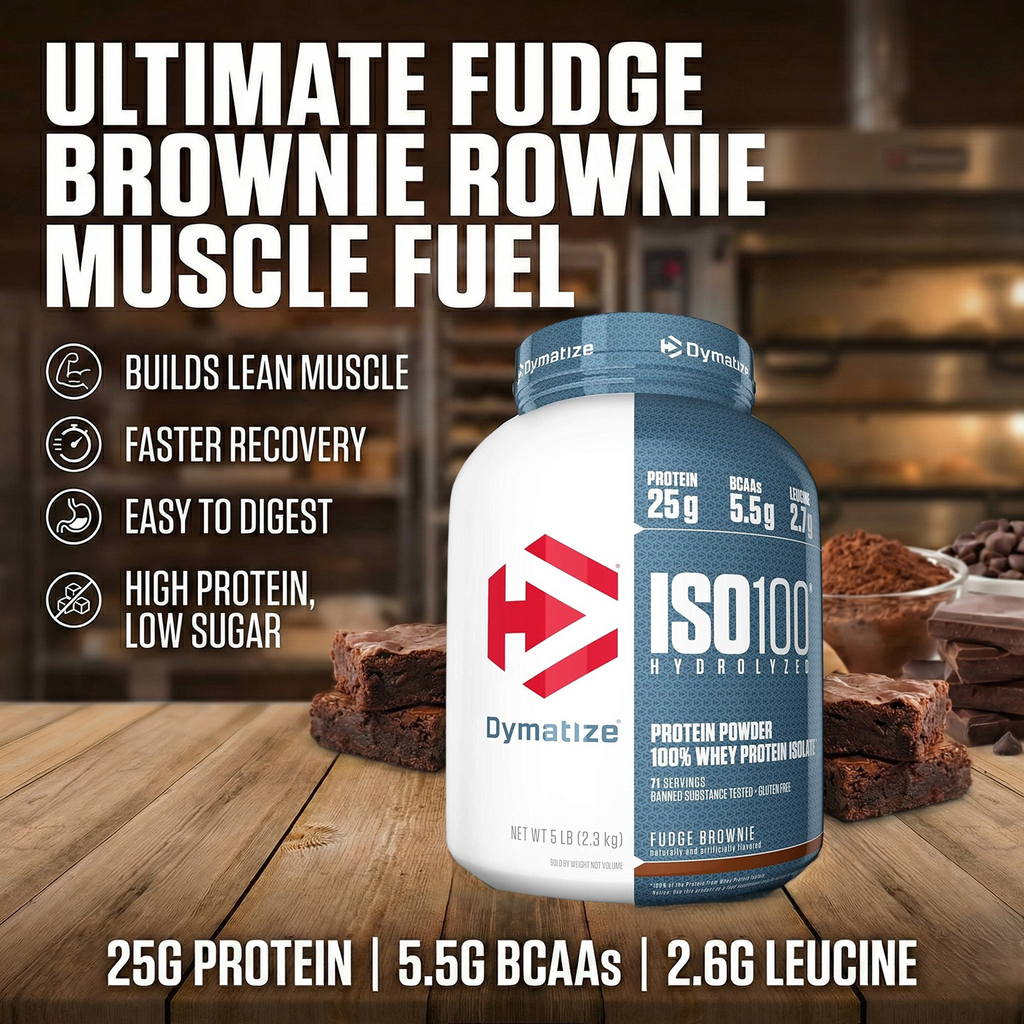 Dymatize ISO 100 Whey Protein Isolate – وقود مهدرج لبناء العضلات 5 أرطال