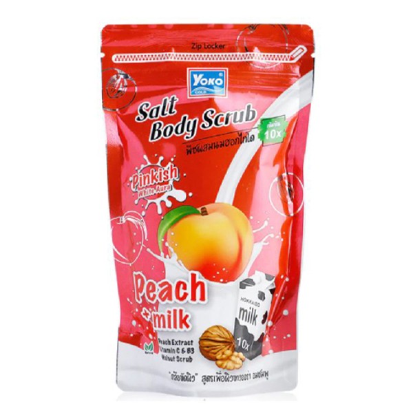 Yoko salt scrub 350g with peach and milk