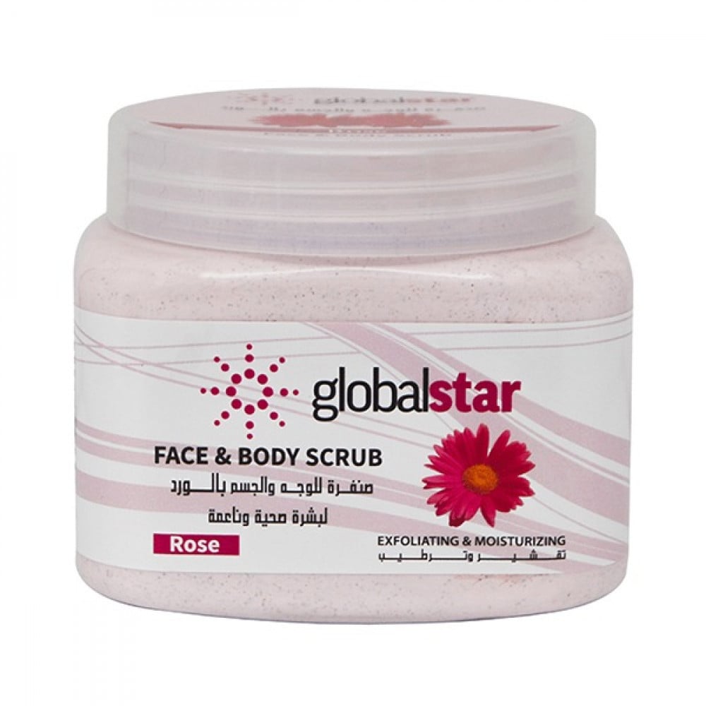 Global Star Face & Body Scrub 500ml With Rose