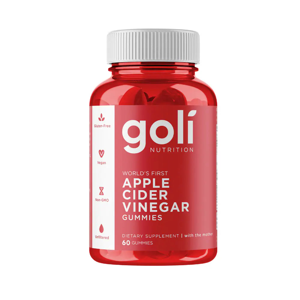 Goli Nutrition Apple Cider Vinegar Vegan Gummies, 60 Count