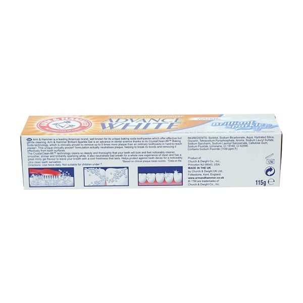 Arm & Hammer Toothpaste 115g Advance White Brilliant Sparkle