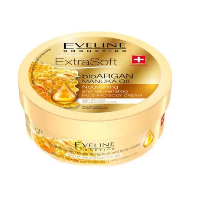 Eveline Face Cream 175ml Extra Soft To Nourish & Moisturize The Skin With Argan Oil