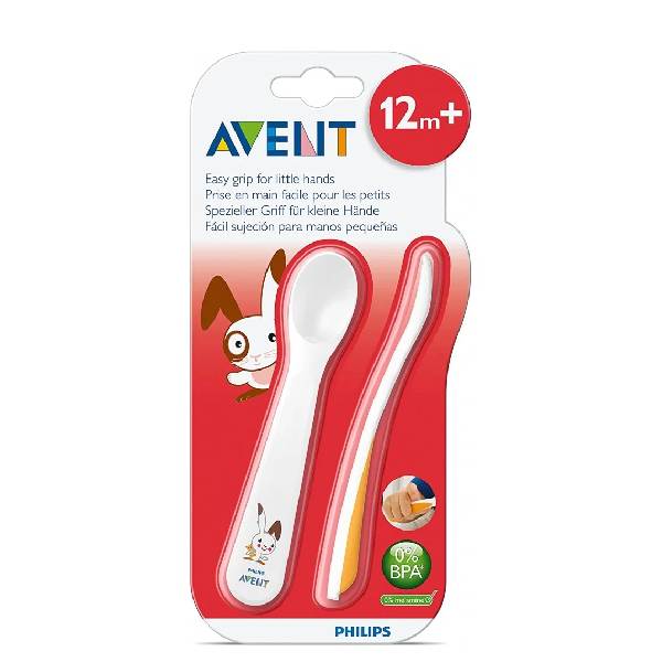 Philips avent fork & spoon toddler 12 m+