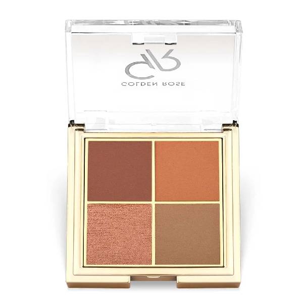 Golden Rose Eyeshadow Palette 5 Quattro Red Brick