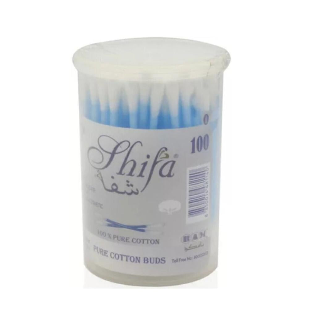 Shifa Cotton Swabs 100pc Round Pack Thailand