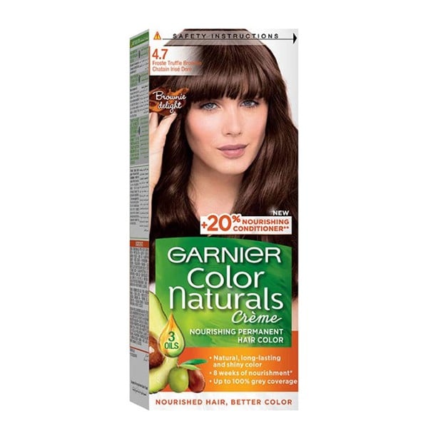 Garnier natural hair color 4.7 dark chocolate brown