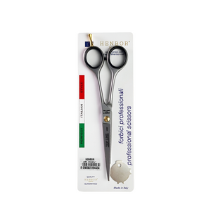 Henbor Hair Scissors Top Line Steel And Finger Rest Size 6.5