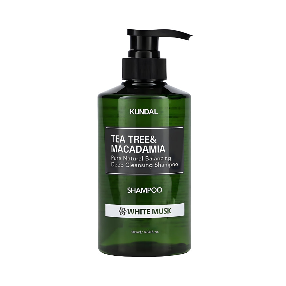 Kundal hair shampoo 500ml tea tree & macadamia white musk
