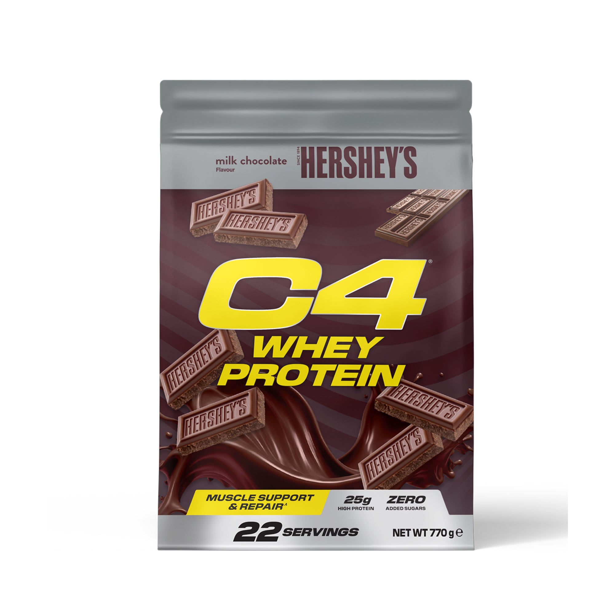 C4 Whey Protein – Hershey's Milk Chocolate- 22 Servings 770g