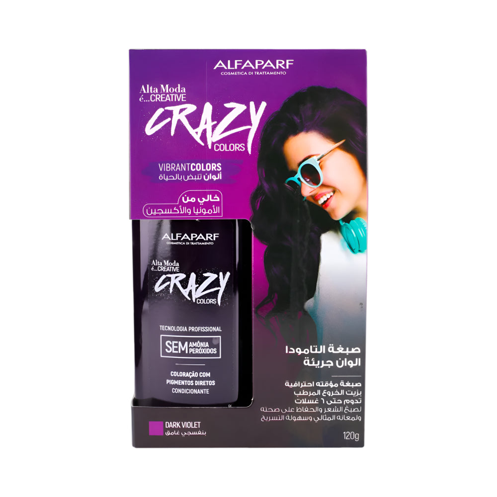 ألبا مودا صبغة شعر مؤقتة 120 جرام بنفسجي داكن