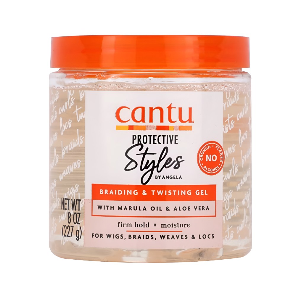 Cantu hair gel 227ml protective styles by angela for braids and twists hold